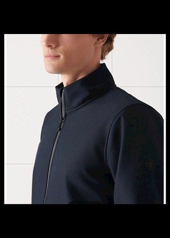 Avva Erkek lacivert fermuarlı softshel günlük ceket/mont - Görsel 12