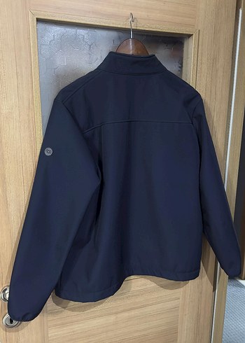 Avva Erkek lacivert fermuarlı softshel günlük ceket/mont - Görsel 3