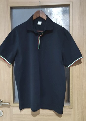 Lufian Erkek Siyah kısa Kollu Polo Tişört - Görsel 3