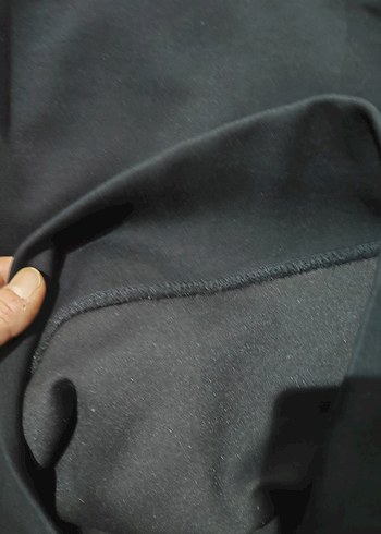 Siyah Erkek Sweatshirt Uzun Kol Street Wear Lufian - Görsel 4