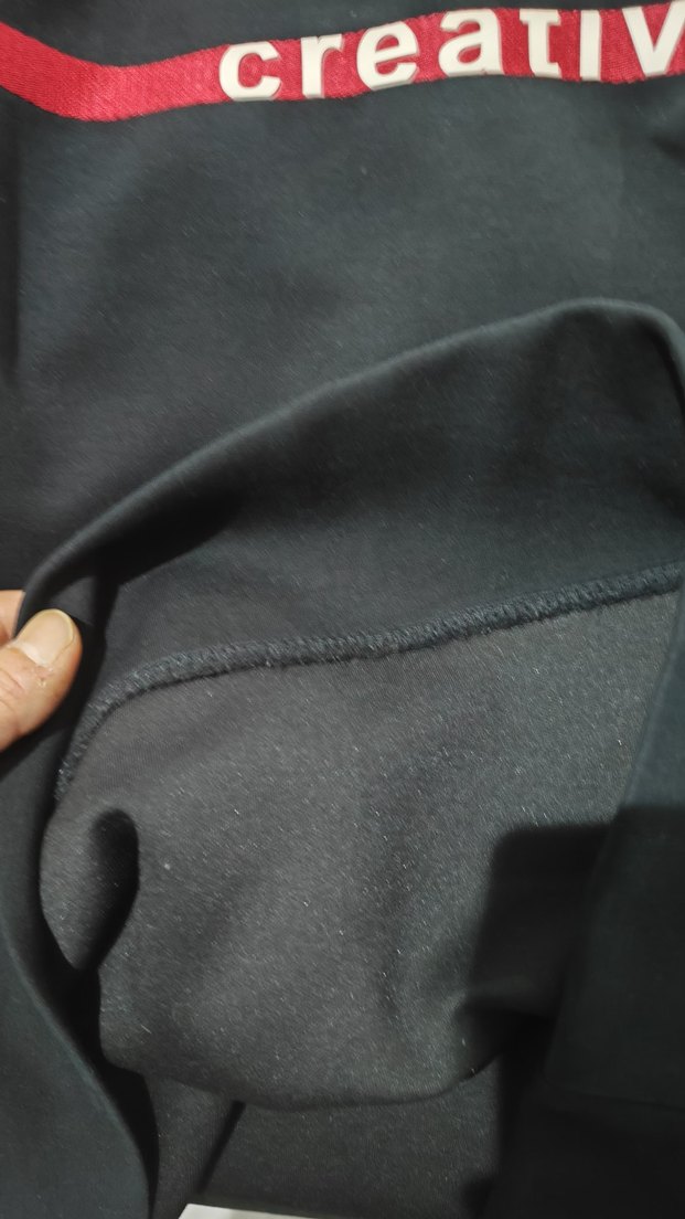 Siyah Erkek Sweatshirt Uzun Kol Street Wear Lufian - Görsel 4