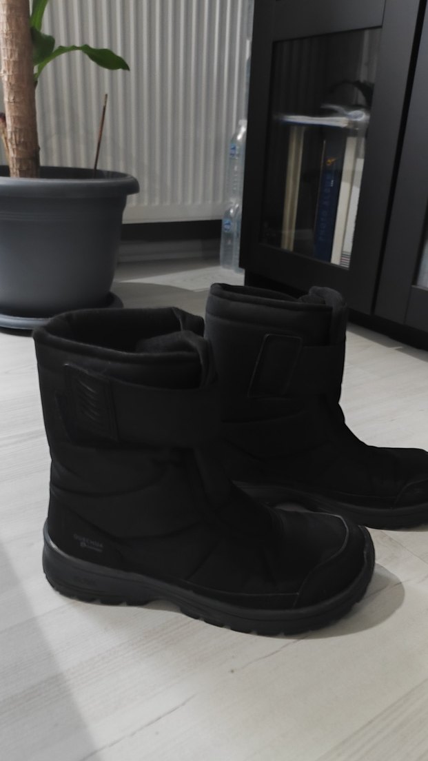 Decathlon Siyah Erkek Outdoor Botlar Velcro Bağlama - Görsel 2