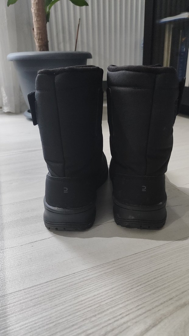 Decathlon Siyah Erkek Outdoor Botlar Velcro Bağlama - Görsel 4