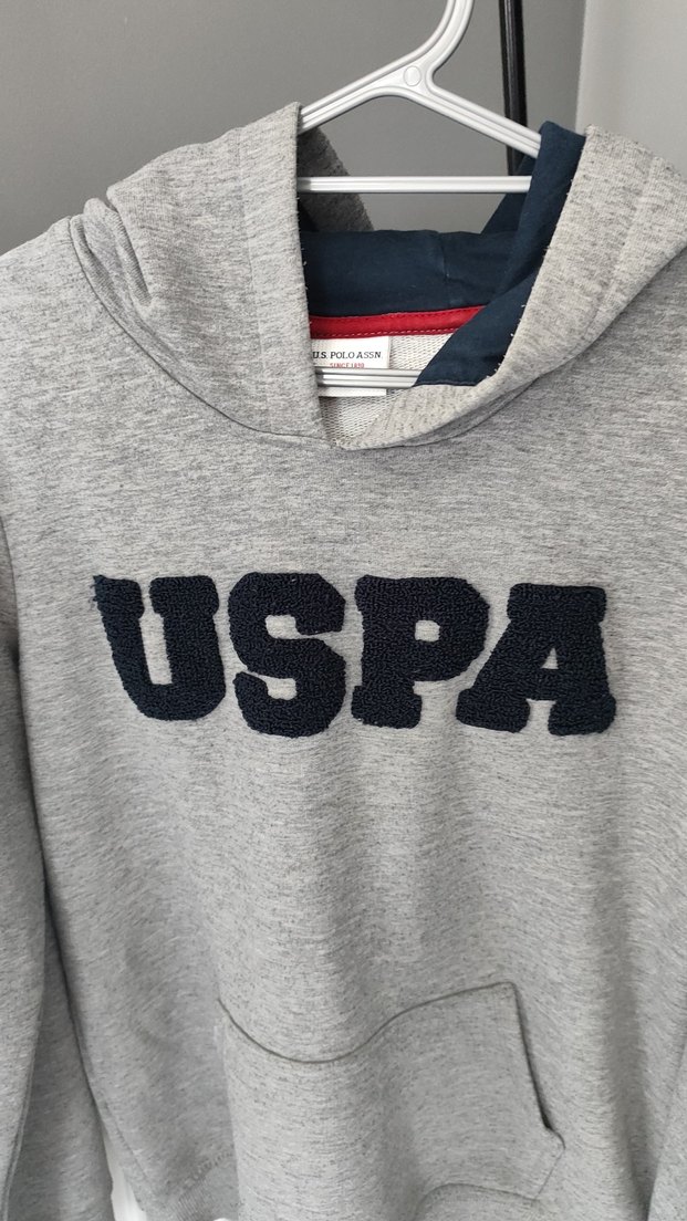 U.S. Polo Assn. Gri Erkek Çocuk Sweatshirt - Görsel 2