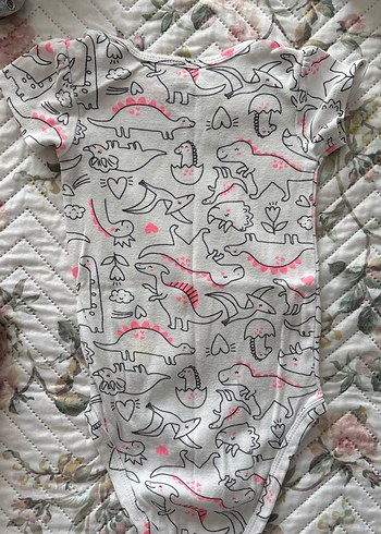 Kısa Kollu Bebek Body Zıbın Seti - Görsel 7