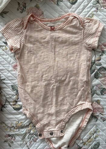 Çok Renkli Bebek Kısa Kollu Düğmeli Body - Görsel 6