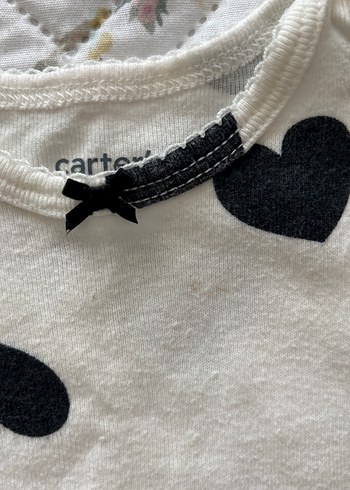 Kız Bebek Siyah Desenli Kısa Kollu Body - Görsel 6