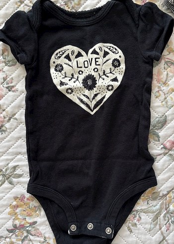 Kız Bebek Siyah Desenli Kısa Kollu Body - Görsel 18