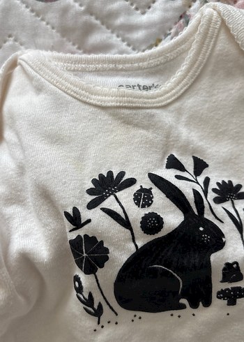 Kız Bebek Siyah Desenli Kısa Kollu Body - Görsel 15