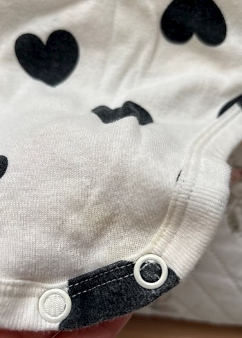 Kız Bebek Siyah Desenli Kısa Kollu Body - Görsel 8