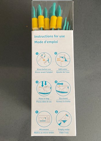 Munchkin Mikrodalga Sterilizasyon Çantası 6'lı Turkuaz - Görsel 2