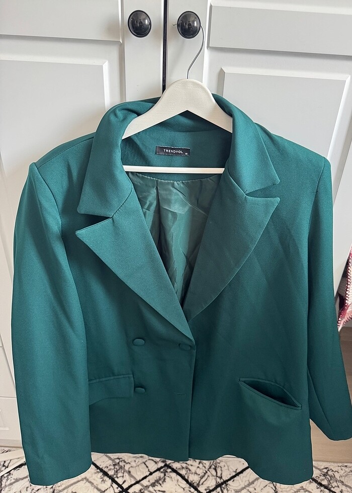 Yeşil blazer ceket 46 beden - Görsel 4