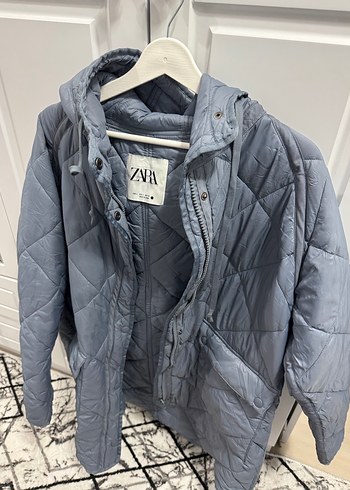 Zara soft mavi kapitone mont - Görsel 3