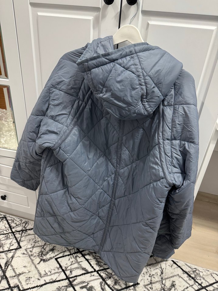 Zara soft mavi kapitone mont - Görsel 5