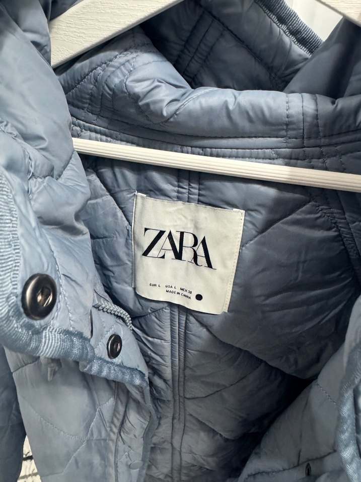 Zara soft mavi kapitone mont - Görsel 4