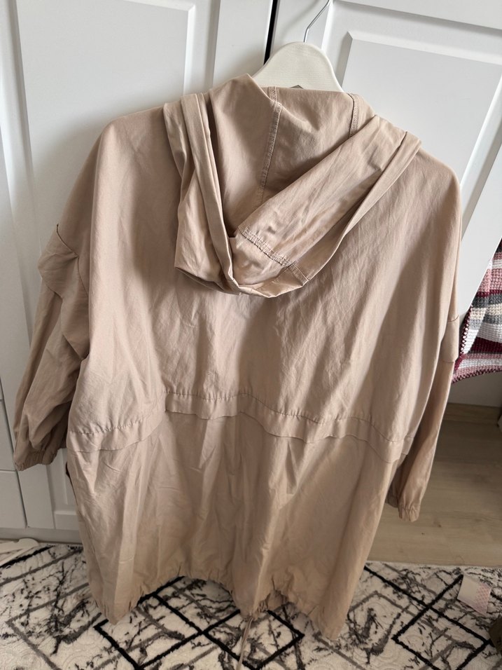 Bej Kadın yazlık ceket trençkot - Görsel 4