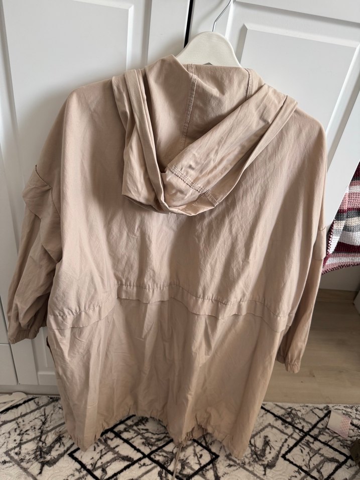 Bej Kadın yazlık ceket trençkot - Görsel 5