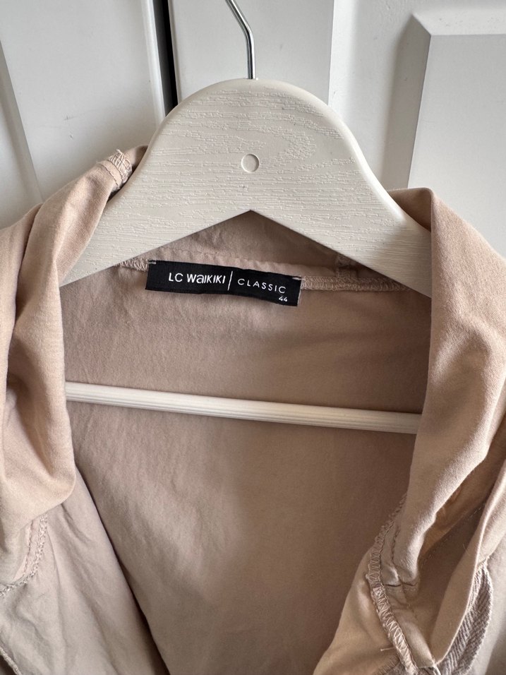 Bej Kadın yazlık ceket trençkot - Görsel 2