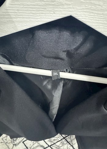 Düğmeli Siyah Kadın Blazer Ceket 3xl - Görsel 5