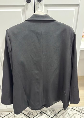 Düğmeli Siyah Kadın Blazer Ceket 3xl - Görsel 4