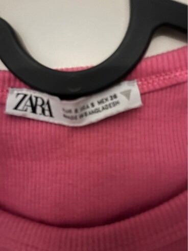 xs Beden Pembe zara crop badi
