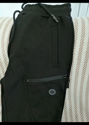 Erkek Siyah Fermuarlı Rahat Kesim Eşofman - Görsel 4