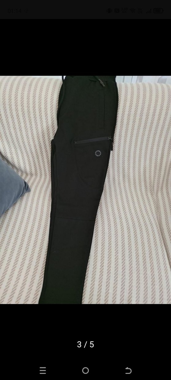 Erkek Siyah Fermuarlı Rahat Kesim Eşofman - Görsel 3