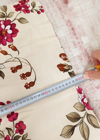 Bordo Çiçek Desenli Yatak yüzü - Görsel 5