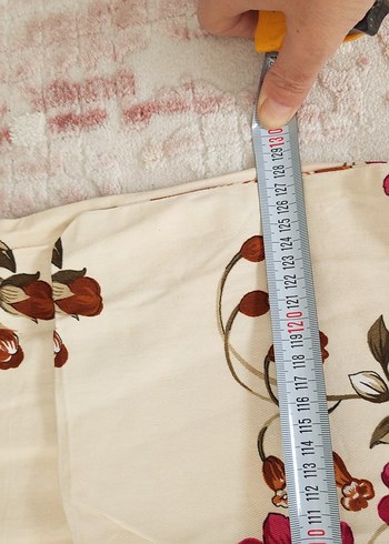 Bordo Çiçek Desenli Yatak yüzü - Görsel 4