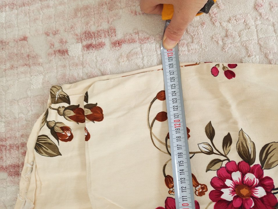 Bordo Çiçek Desenli Yatak yüzü - Görsel 4