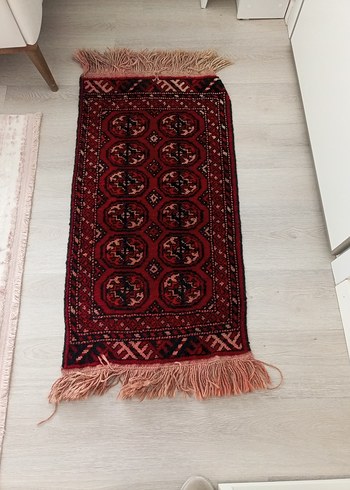 Koyu Kırmızı Desenli Geleneksel Halı - Görsel 5