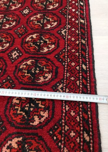 Koyu Kırmızı Desenli Geleneksel Halı - Görsel 6