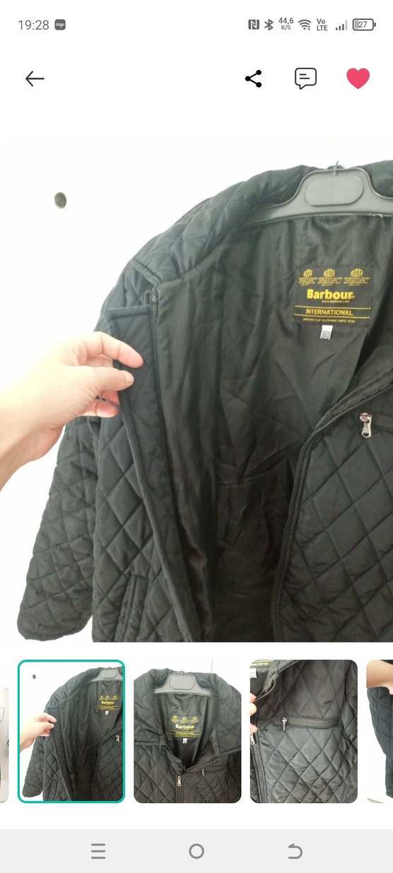 Barbour Siyah Kapitone Ceket  Şıklık ve Rahatlık Bir Arada — görsel 2/8