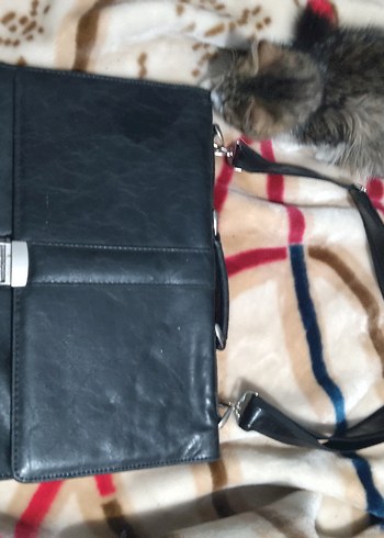 Tokalı Siyah Erkek Evrak Çantası - Görsel 2