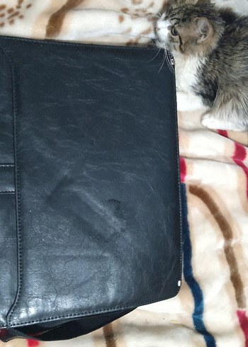 Tokalı Siyah Erkek Evrak Çantası - Görsel 5