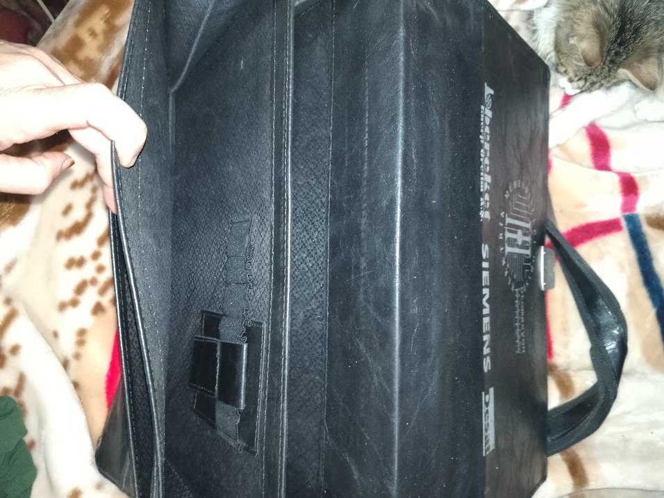 Tokalı Siyah Erkek Evrak Çantası - Görsel 4