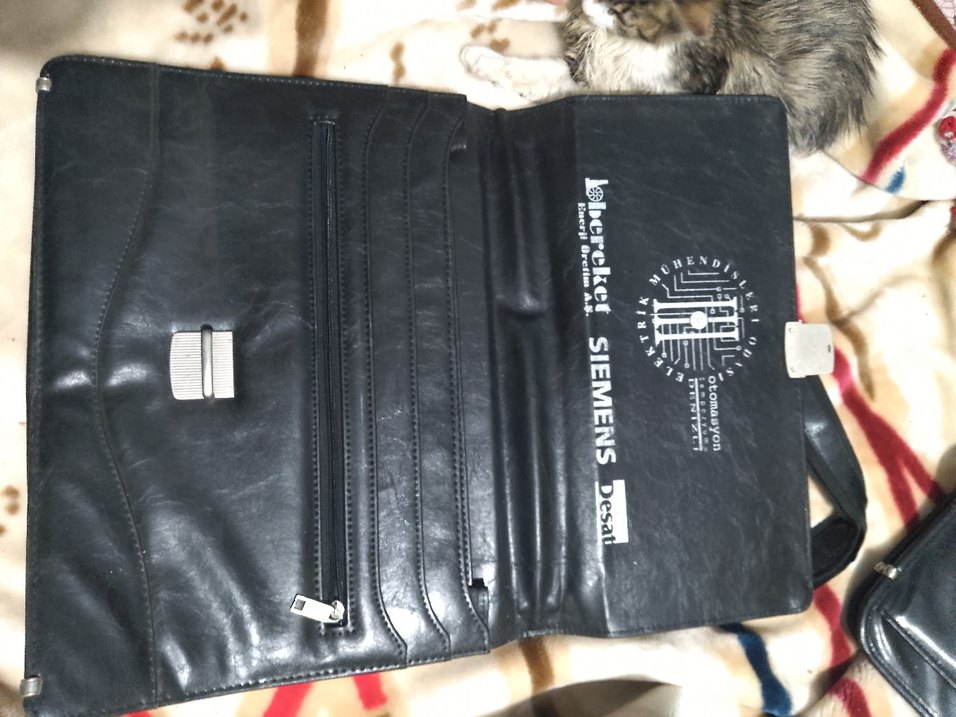 Tokalı Siyah Erkek Evrak Çantası - Görsel 3