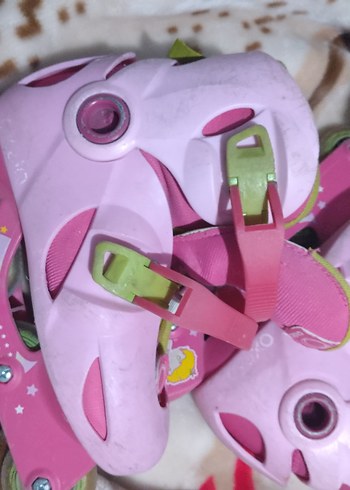 Pembe Kemerli Kız Çocuk Patenleri - Görsel 2
