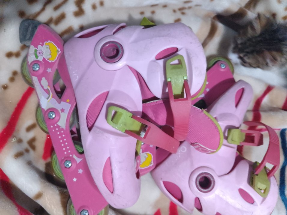 Pembe Kemerli Kız Çocuk Patenleri - Görsel 2