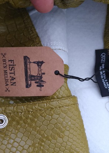 Düğmeli Yılan Derisi Desenli Deri Midi Hamile Etek - Görsel 2