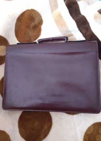 Klasik Kahverengi Buckle'lı dedi evrak Çantası - Görsel 2