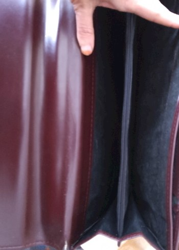 Klasik Kahverengi Buckle'lı dedi evrak Çantası - Görsel 3