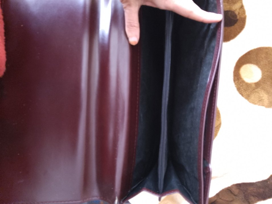 Klasik Kahverengi Buckle'lı dedi evrak Çantası - Görsel 3