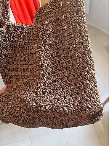 El yapımı örgü çanta - Görsel 6