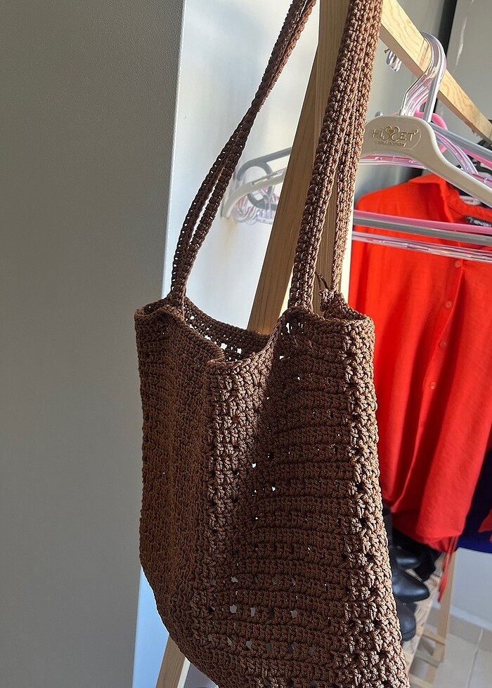 El yapımı örgü çanta - Görsel 4