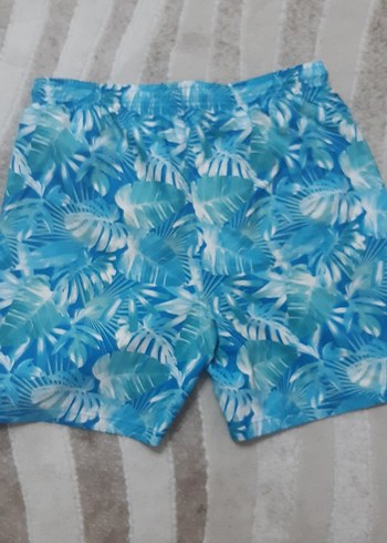 Erkek Mavi Desenli Yüzme Şortu - Görsel 2