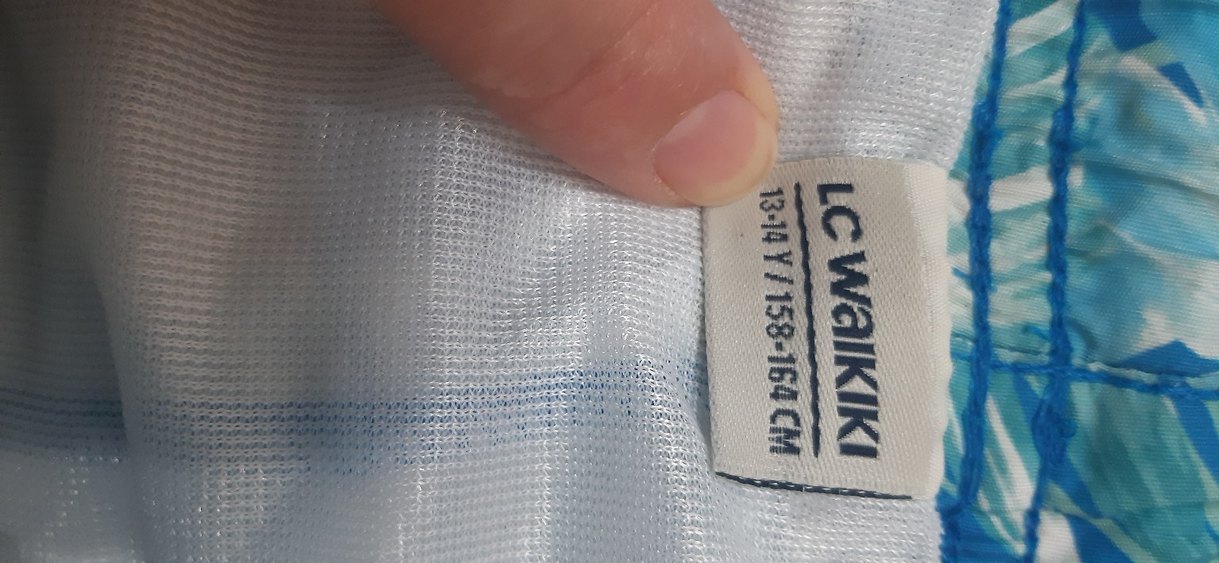 Erkek Mavi Desenli Yüzme Şortu - Görsel 3