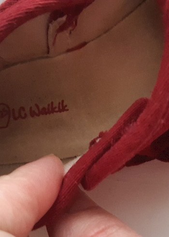 Kız Çocuk Koyu Kırmızı Cırtlı Babet - Görsel 2