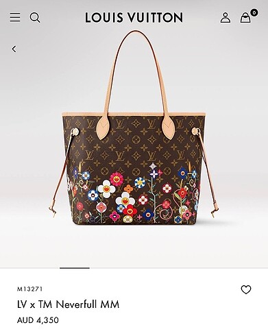  Beden Louis Vuitton LV x TM Neverfull MM