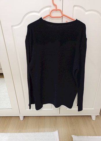 siyah örgü erkek kazak - Görsel 2